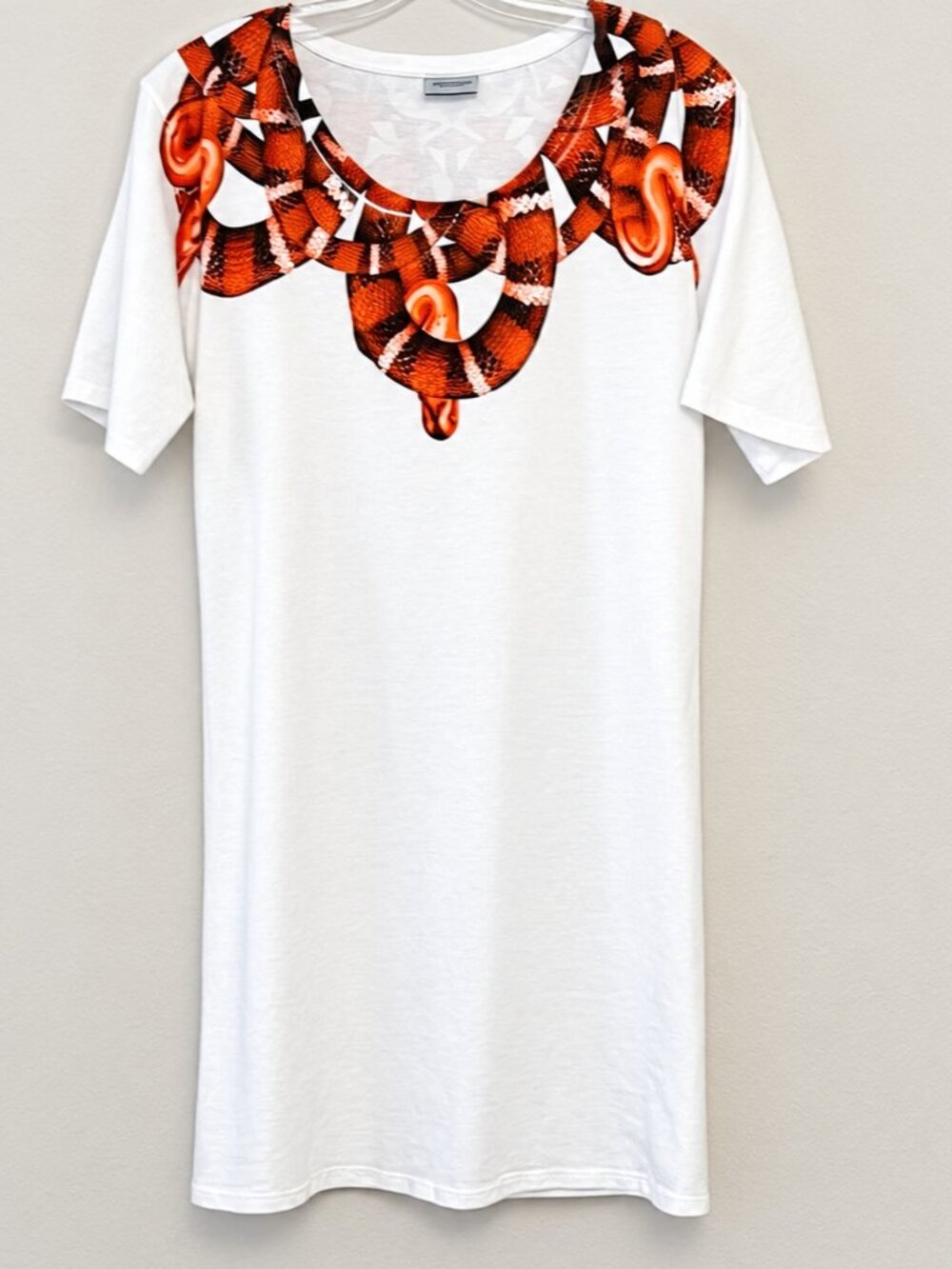 Marcelo Burlon County of Milan Snake Print White T-Shirt